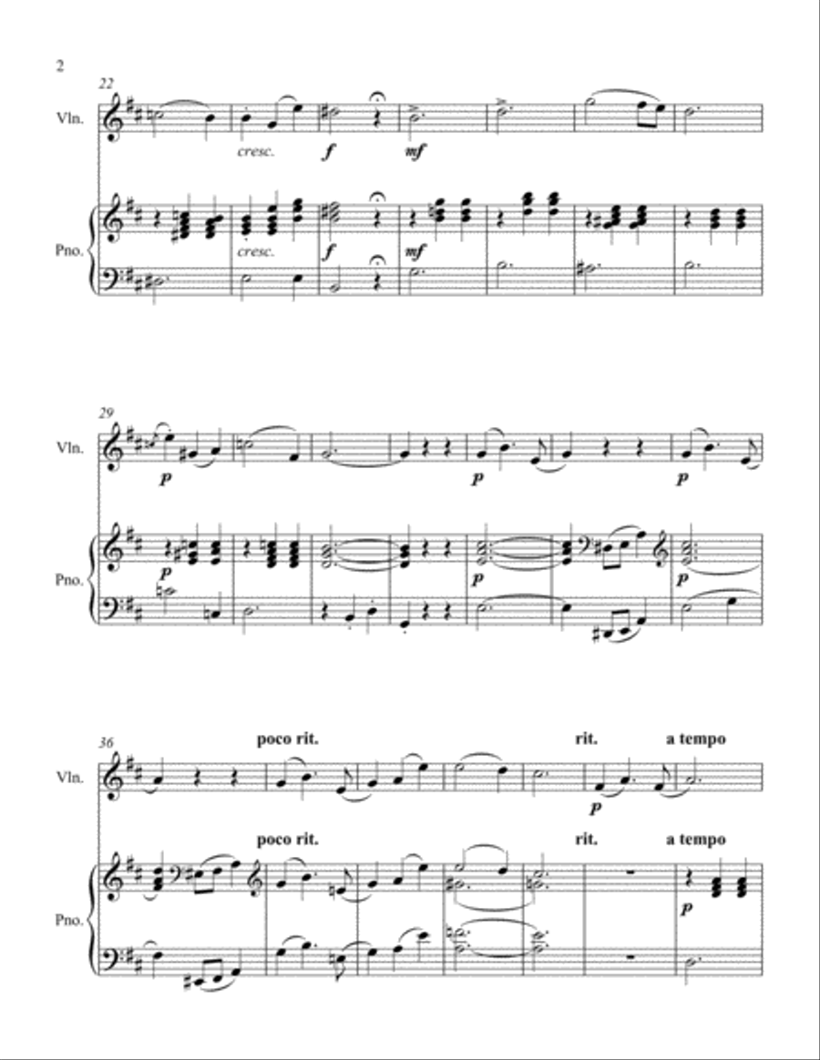 Mama's Birthday Violin Solo scores gallery preview page 2