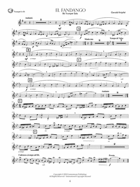 Hot Spicy Trumpet Solos with a Spanish Flair Trumpet Solo - Sheet Music