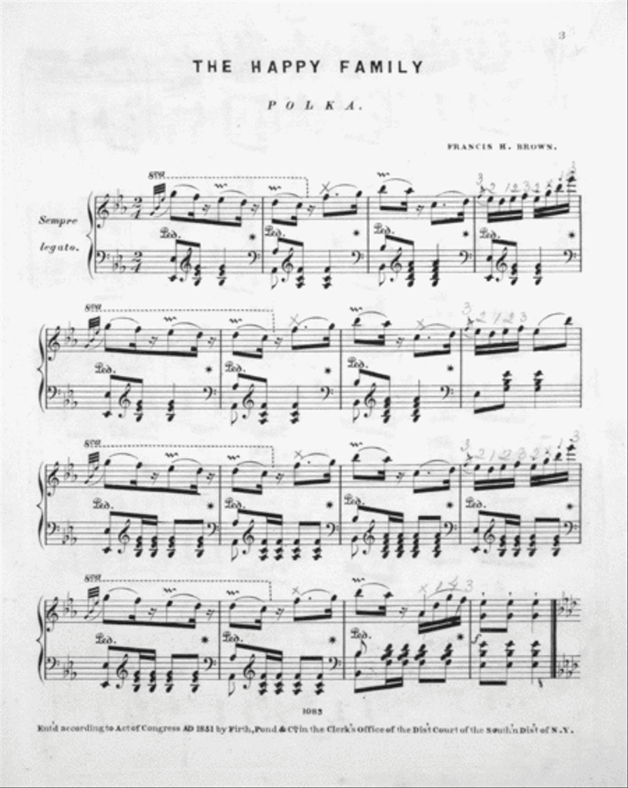 Happy Family Polka Piano Solo scores gallery preview page 2