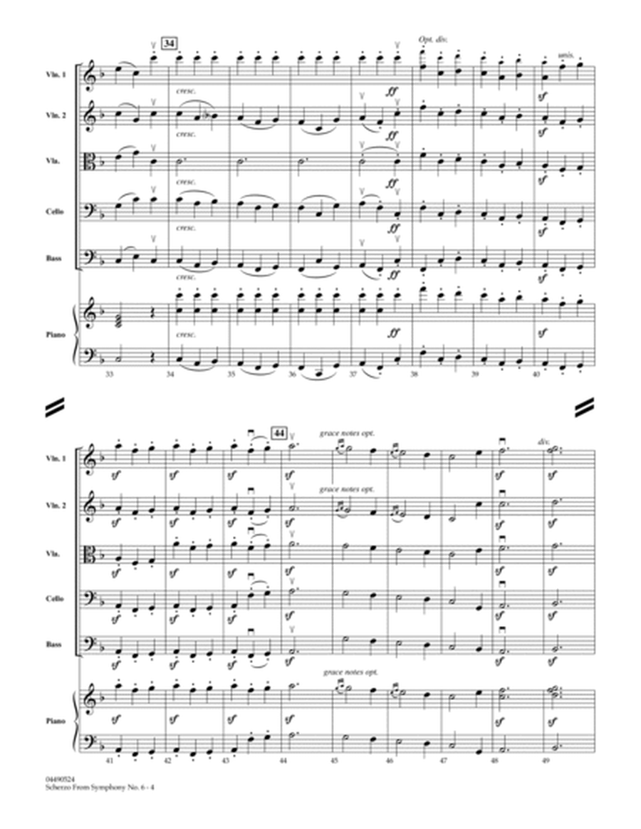Scherzo (from Symphony No. 6) - Full Score