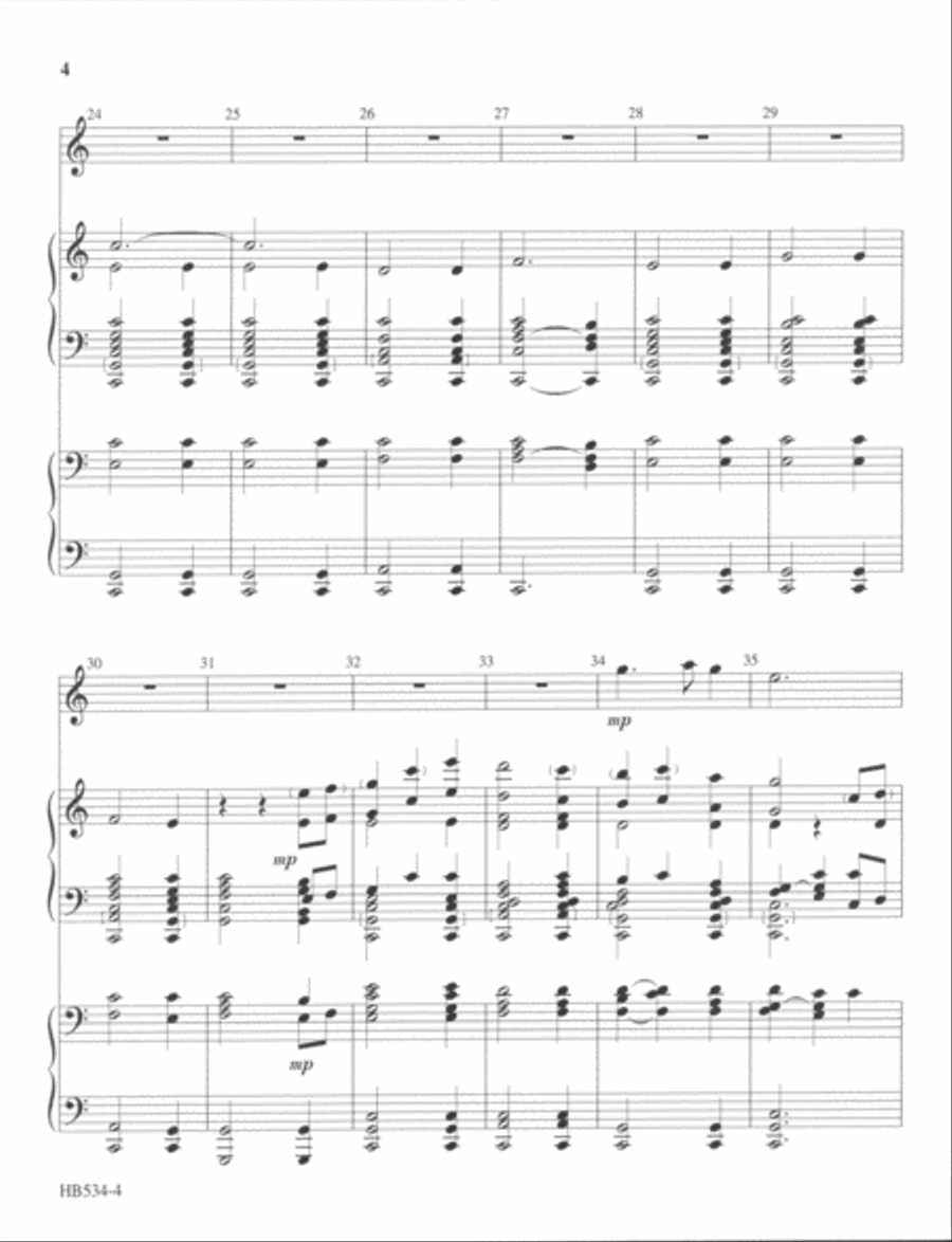 Candlelight Noel - full score Handbell Choir scores gallery preview page 4