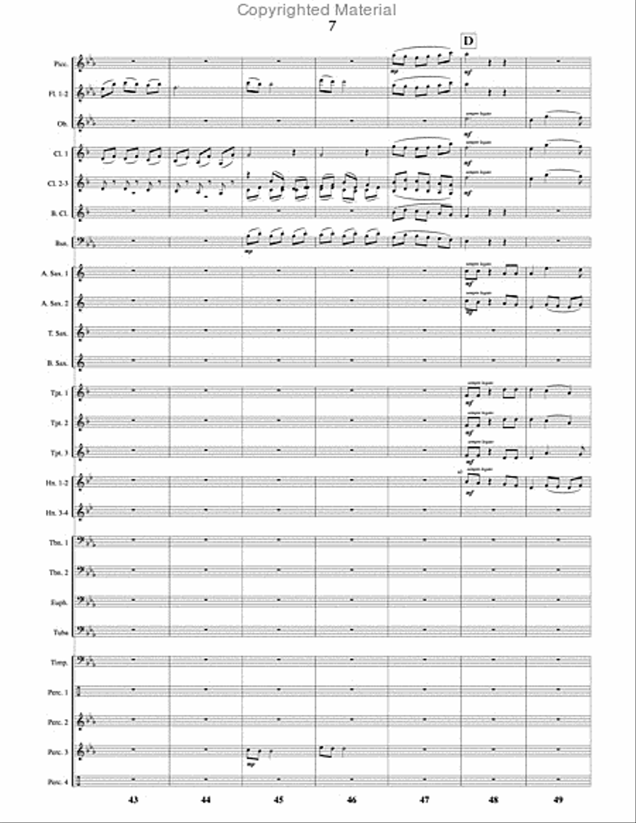 Tinker to Evers to Chance Concert Band scores gallery preview page 8