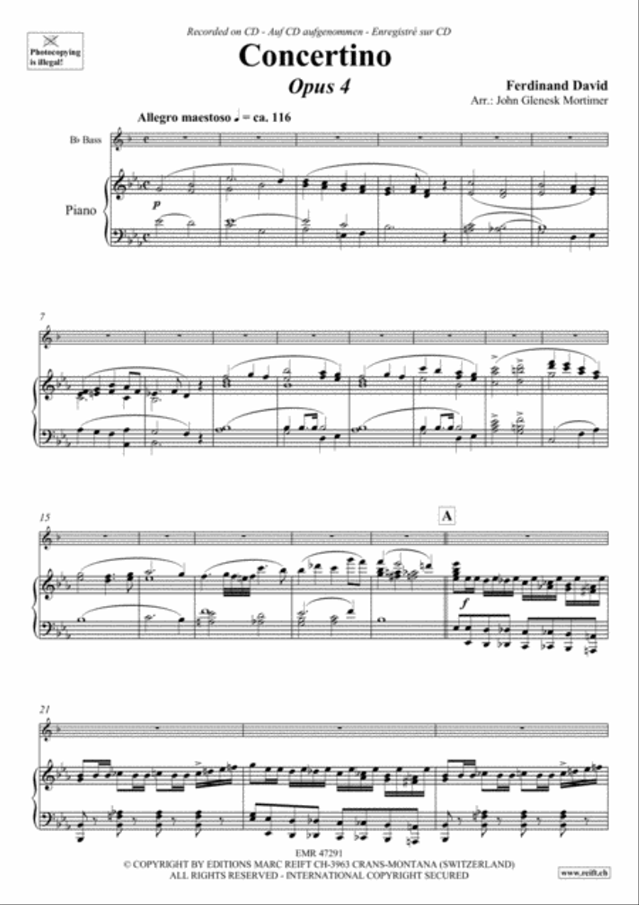Concertino Piano Accompaniment scores gallery preview page 4