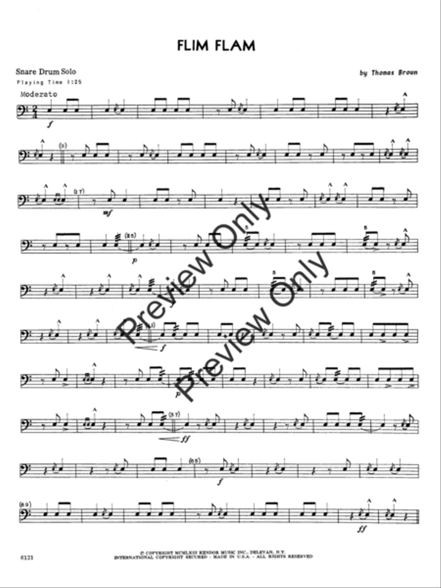 Flim Flam Snare Drum scores gallery preview page 3