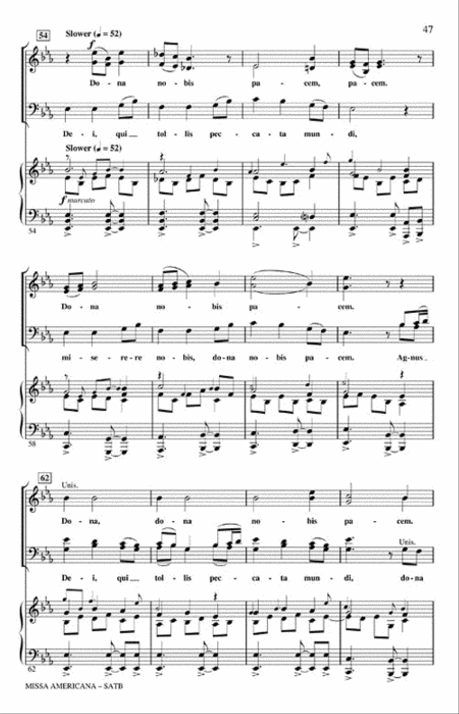 Missa Americana 4-Part scores gallery preview page 8