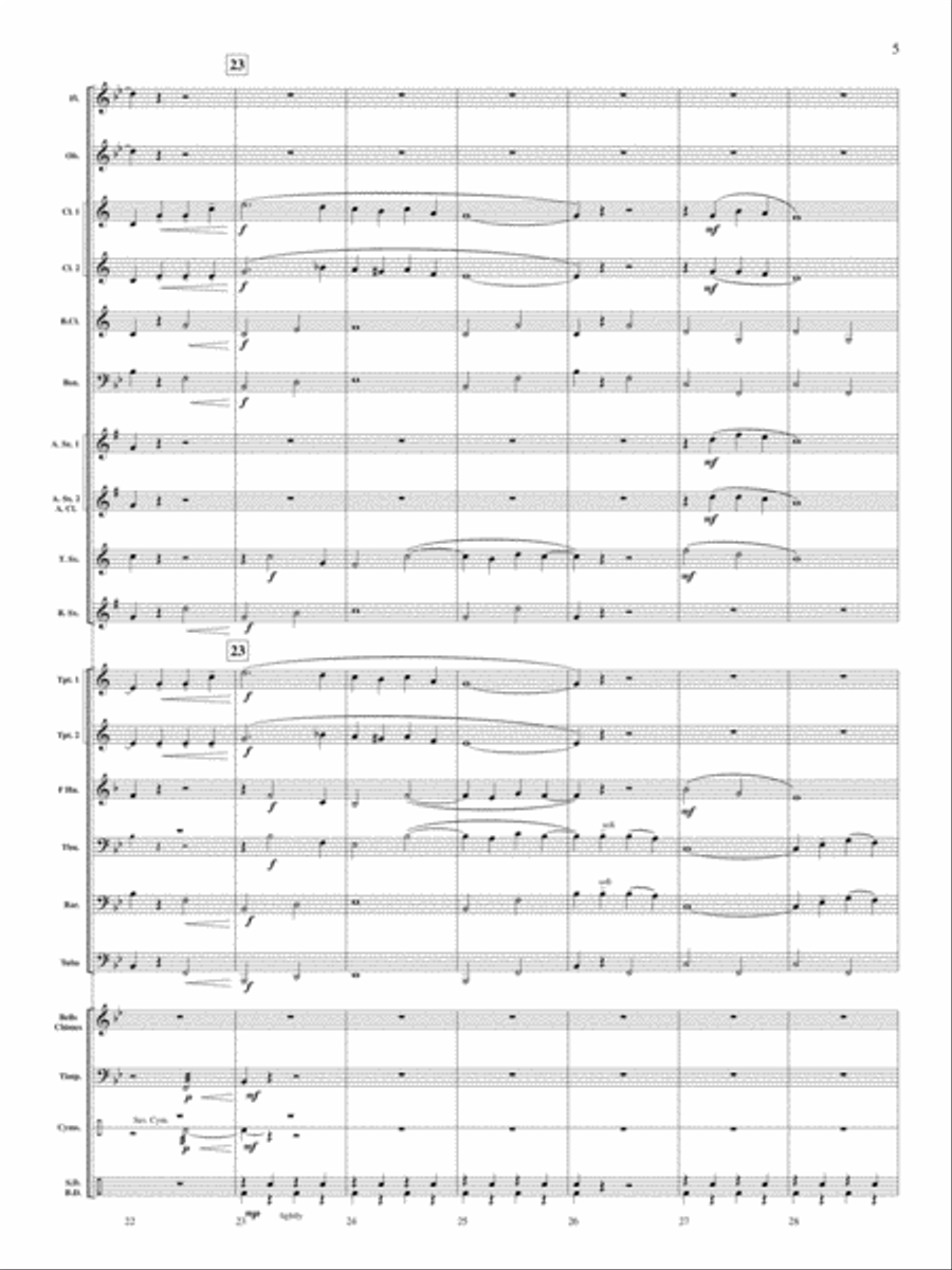 Swedish Hymn of Praise Concert Band scores gallery preview page 5