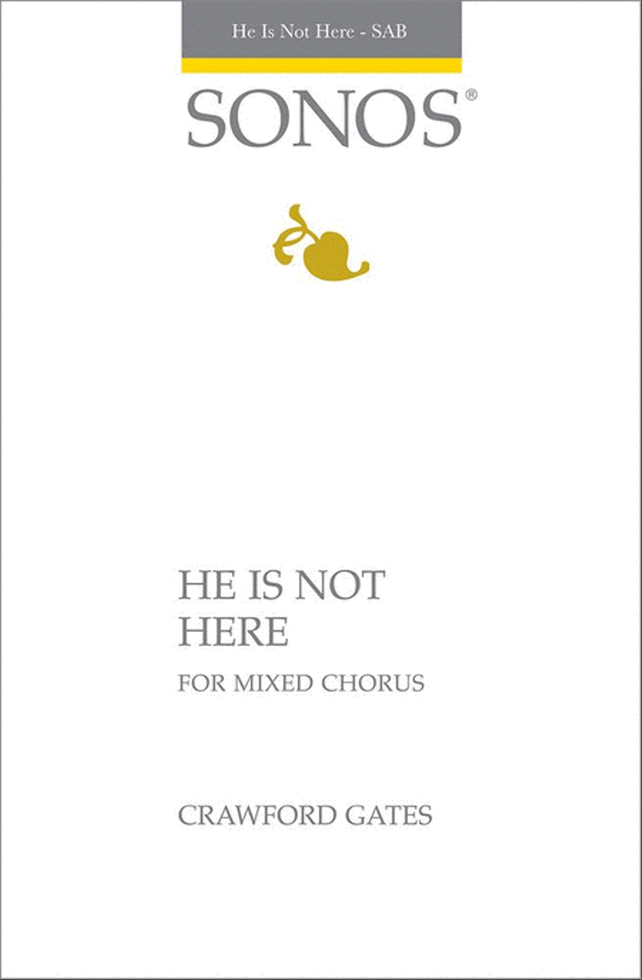 He Is Not Here - SAB 3-Part scores gallery preview page 1