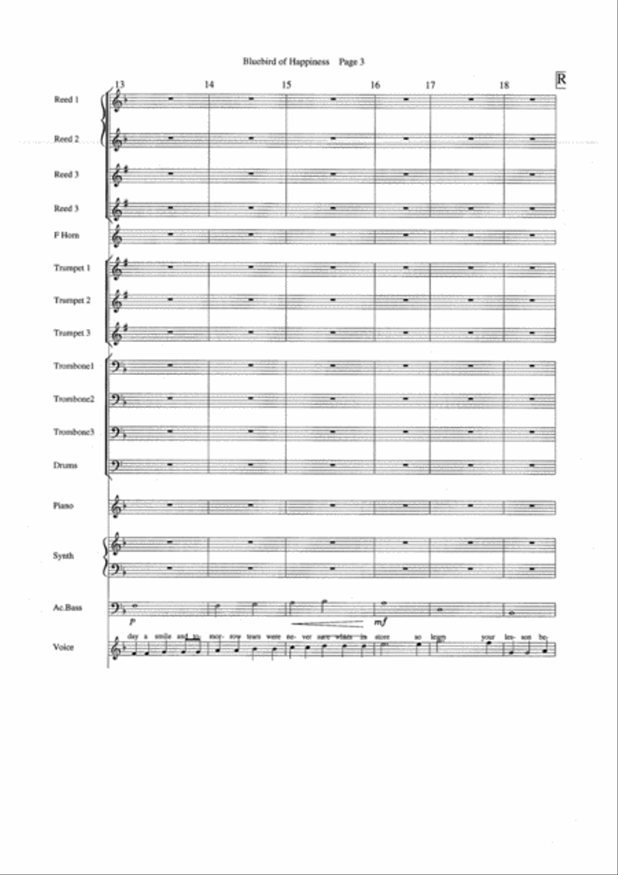 Bluebird Of Happiness Bluebird Of Happiness Jazz Ensemble scores gallery preview page 3