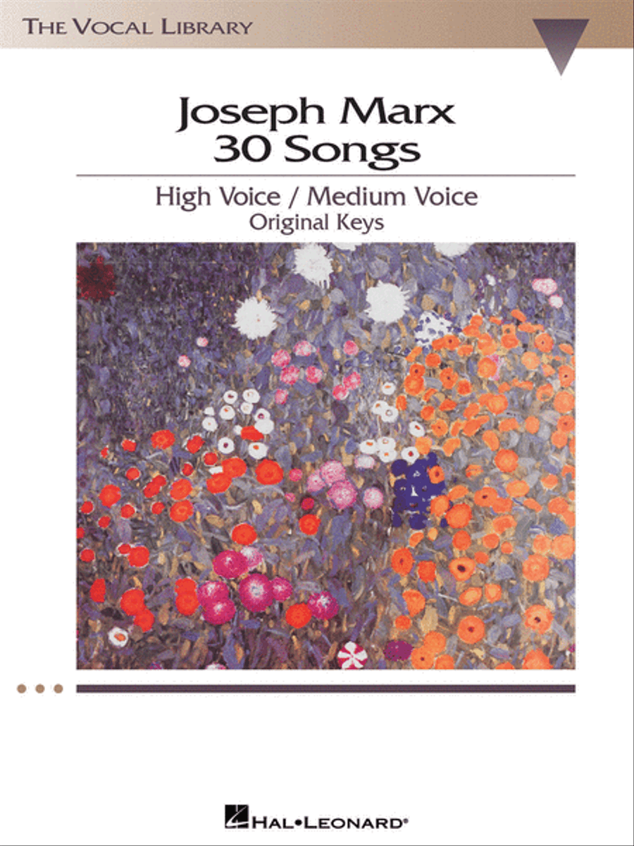 Joseph Marx – 30 Songs Voice scores gallery preview page 1