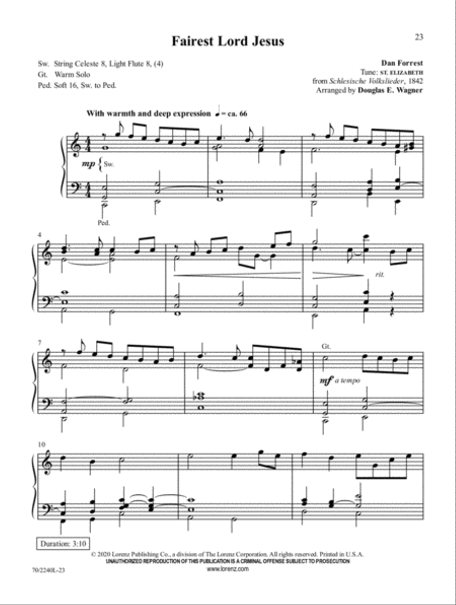 Music for Worship, Vol. 2 Organ Solo scores gallery preview page 8
