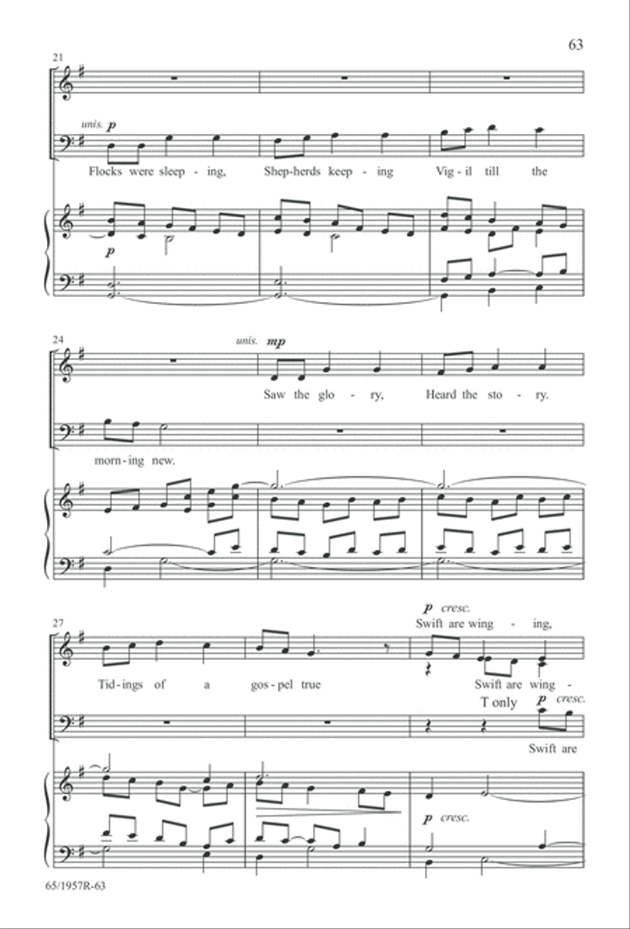 Festival of Lessons and Carols 4-Part scores gallery preview page 64