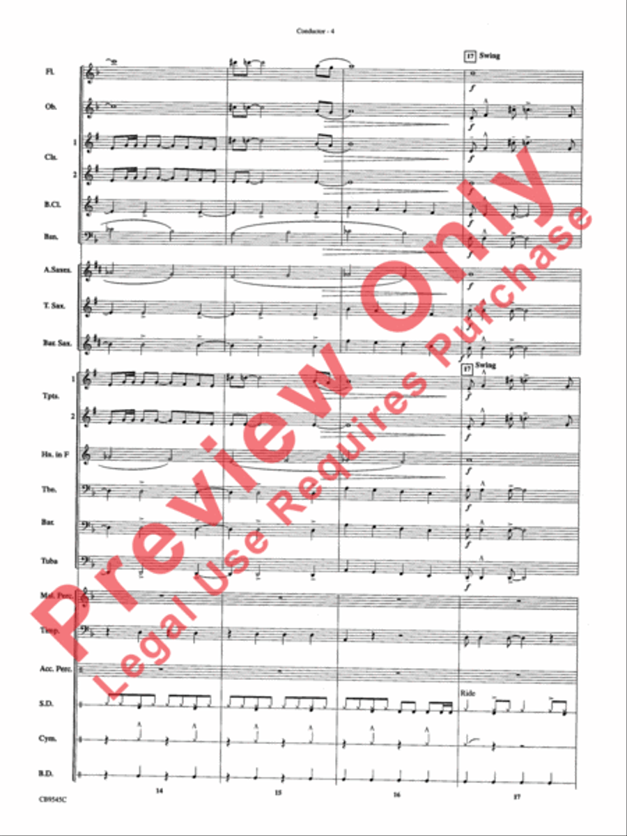 James Bond Returns Concert Band scores gallery preview page 7