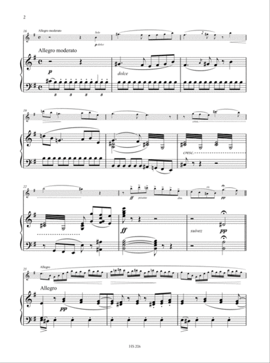 Fantaisie Brillante on Themes from Bizet’s ‘Carmen’ for Flute and Piano Flute Solo scores gallery preview page 3