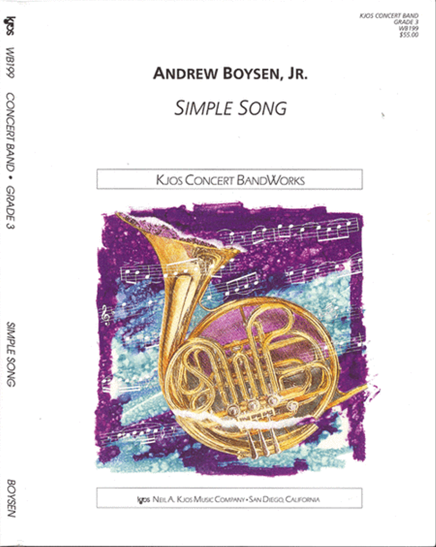 Simple Song Simple Song Concert Band scores gallery preview page 1