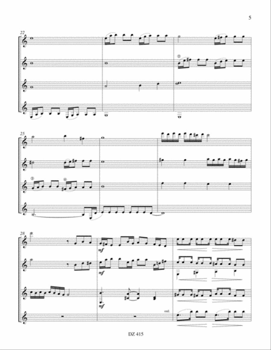 Berimbao Guitar Ensemble scores gallery preview page 5