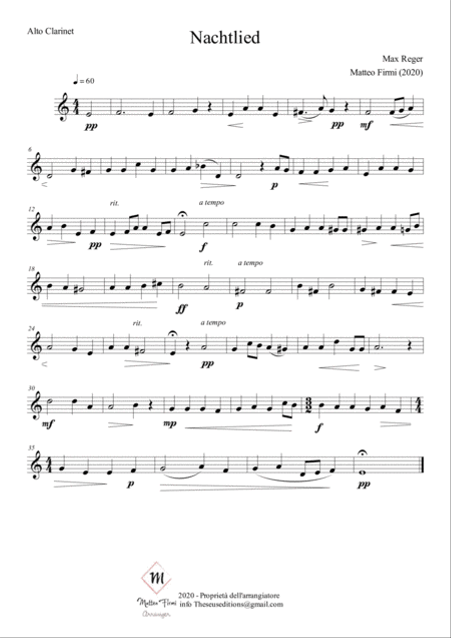 Max Reger - NachtLied Choir scores gallery preview page 6