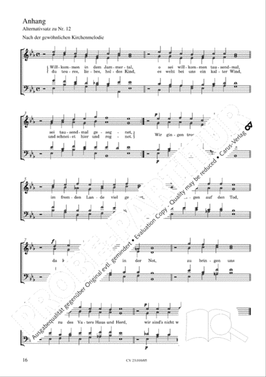 Weihnachtskantilene Weihnachtskantilene SSAATB scores gallery preview page 17