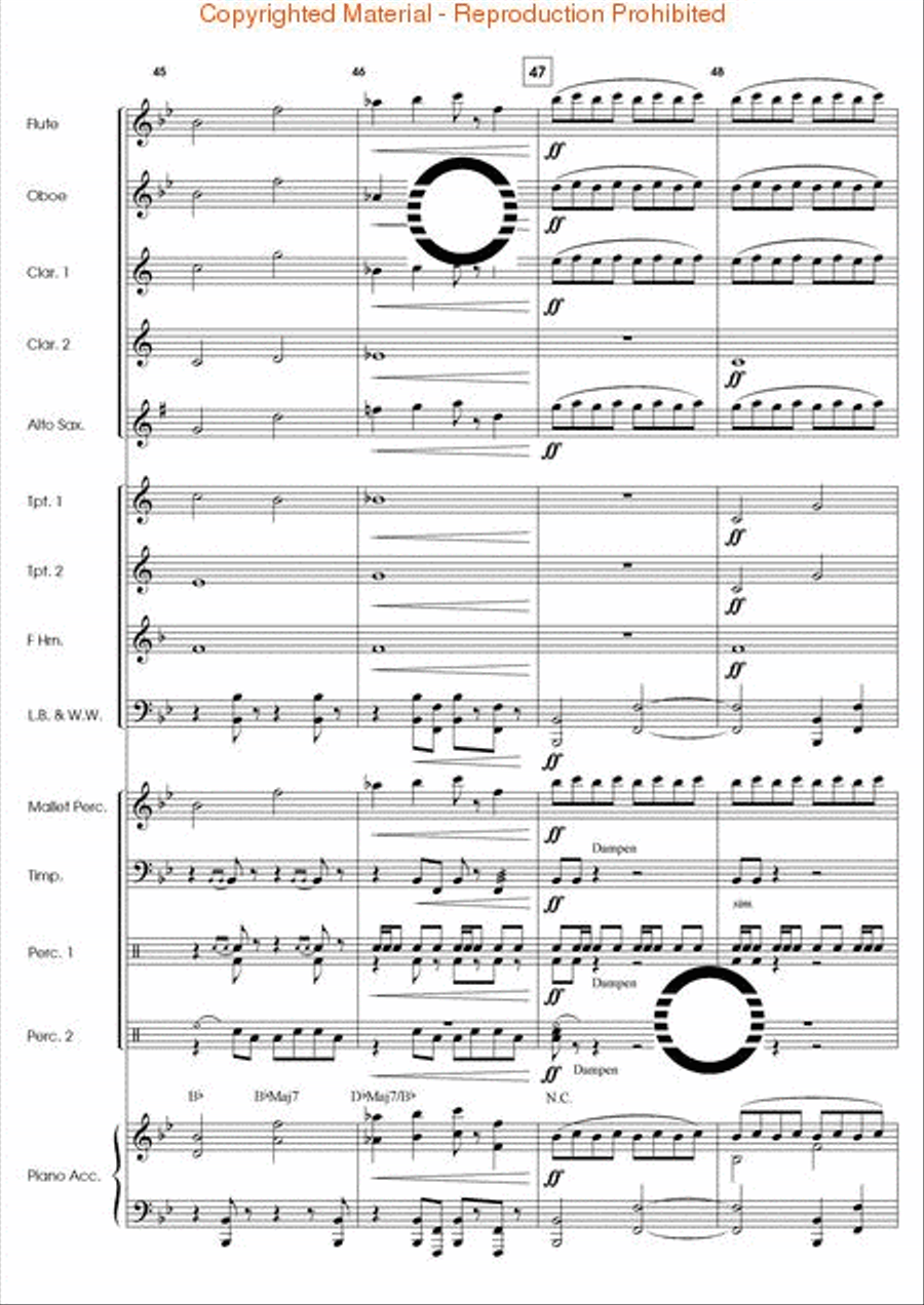 Agon Concert Band scores gallery preview page 13