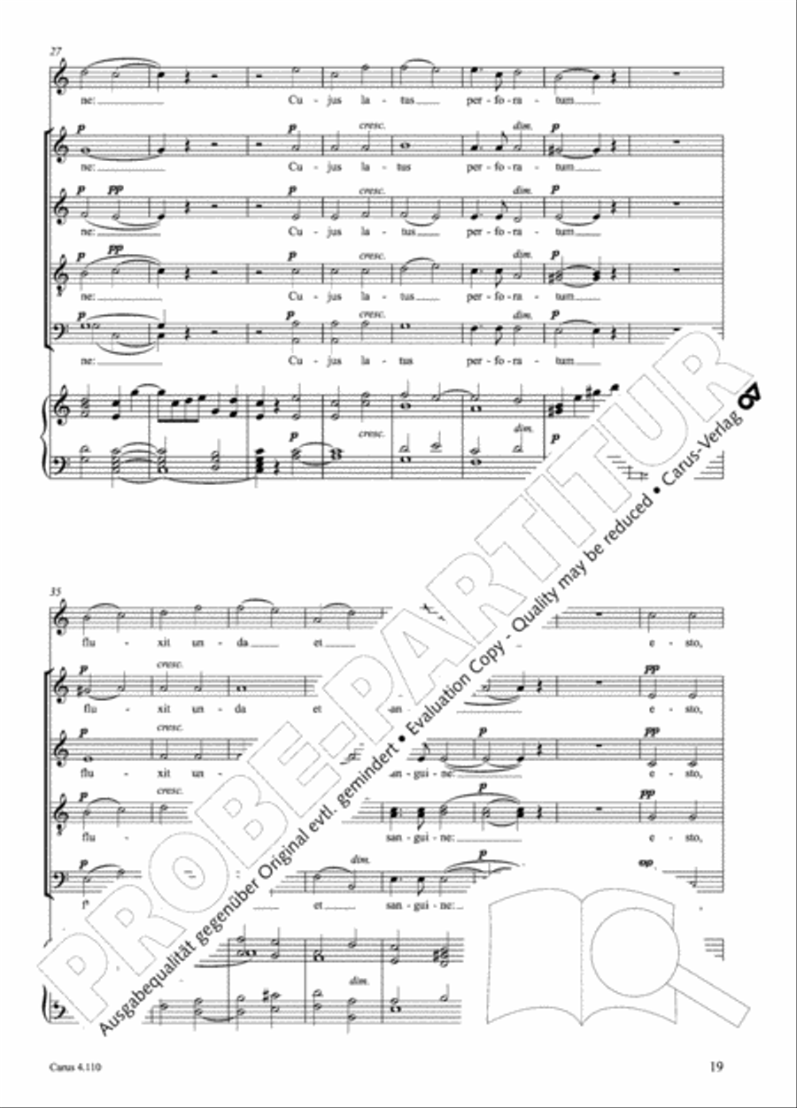 20 Latin Motets (Chants sacres latin/ 20 latein. Motetten) 4-Part scores gallery preview page 20