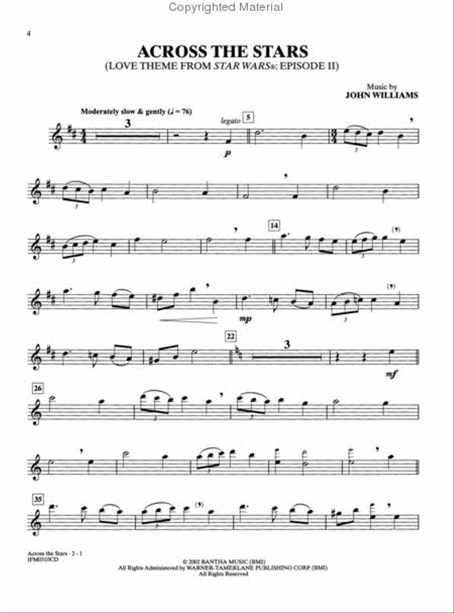 Movie Instrumental Solos - Alto Sax (Book and CD) Alto Saxophone scores gallery preview page 3