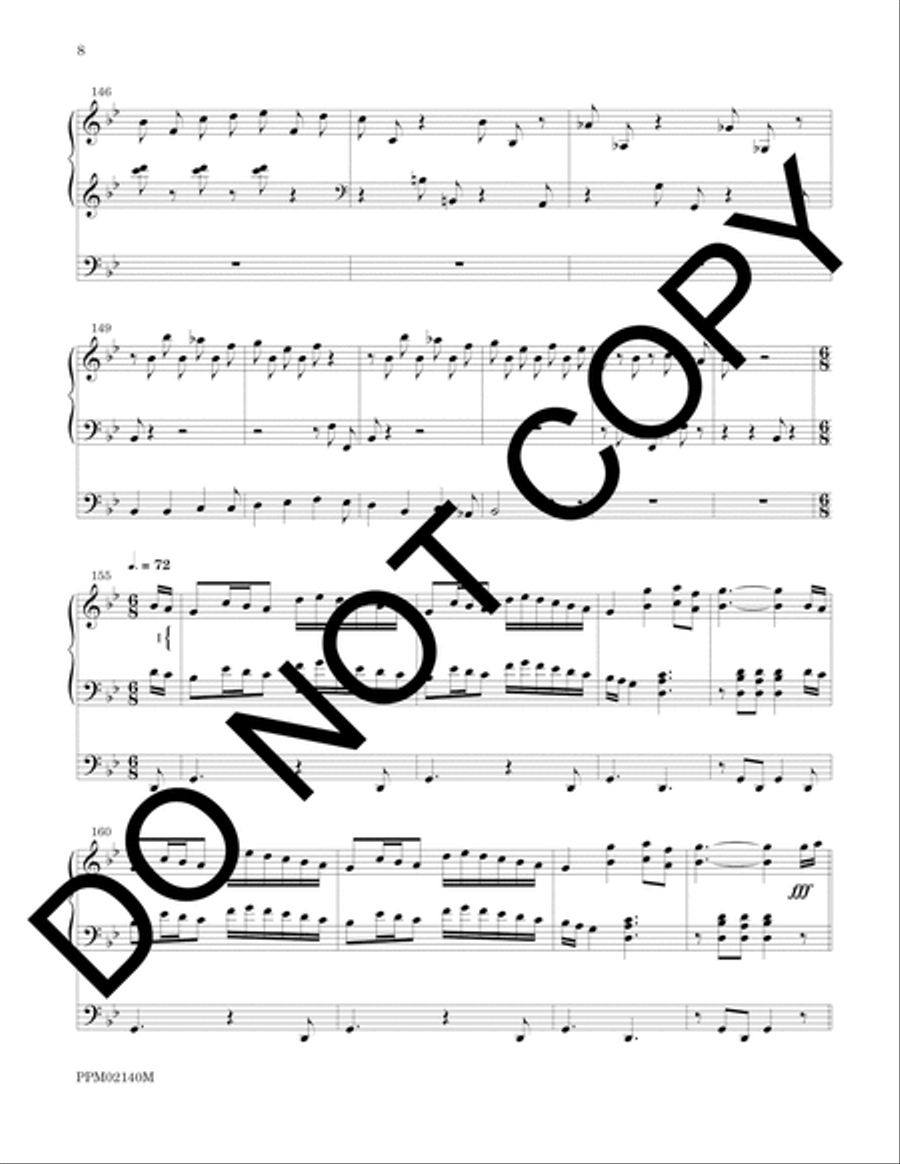 Ritornello and Variations on Llangloffan Organ scores gallery preview page 8