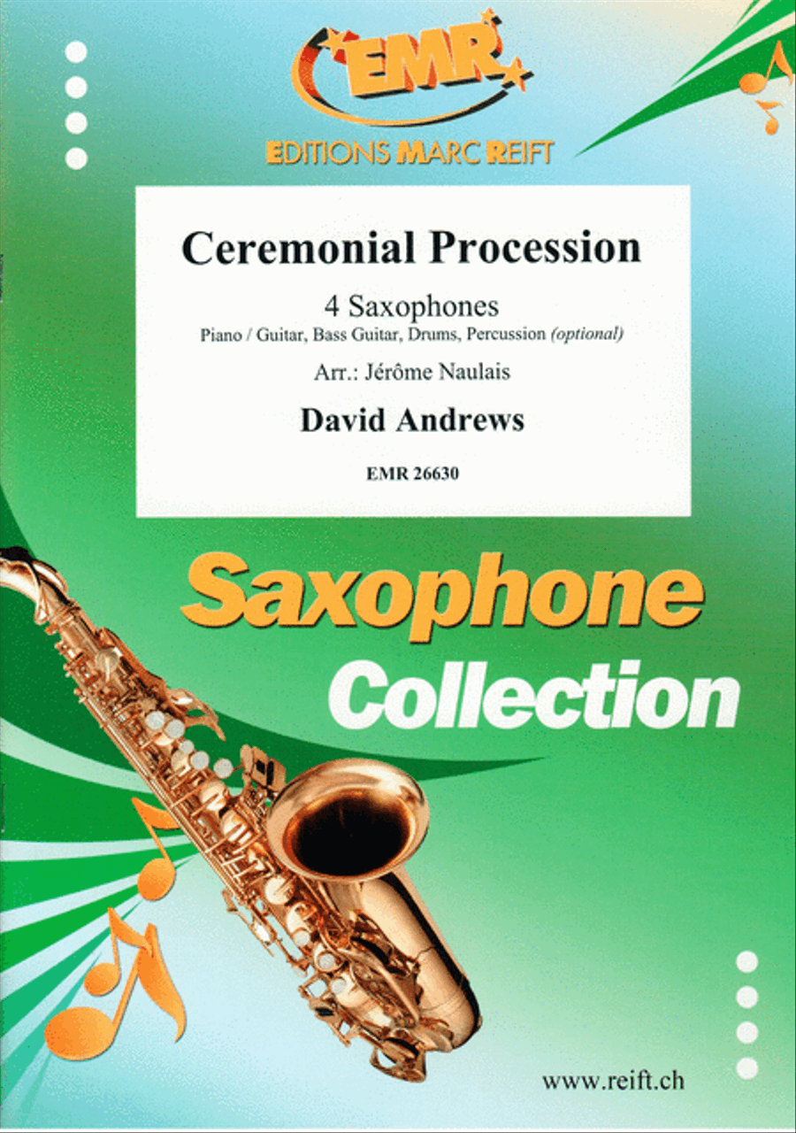 Ceremonial Procession Saxophone Ensemble scores gallery preview page 1
