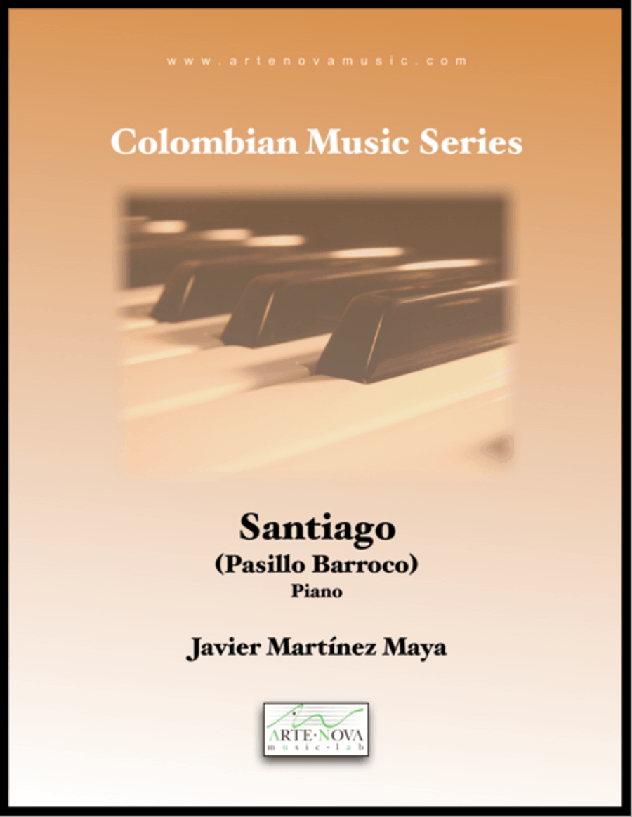 Santiago (Pasillo Barroco) Piano Solo scores gallery preview page 1