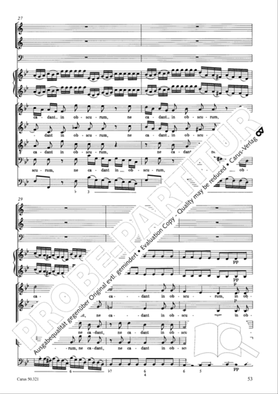 Requiem in C minor 4-Part scores gallery preview page 59