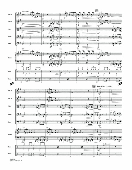 Salute to Mancini - Conductor Score (Full Score)