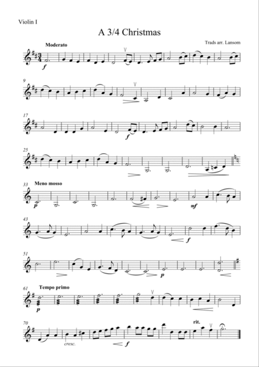 String Quartet Christmas Medley String Quartet scores gallery preview page 4