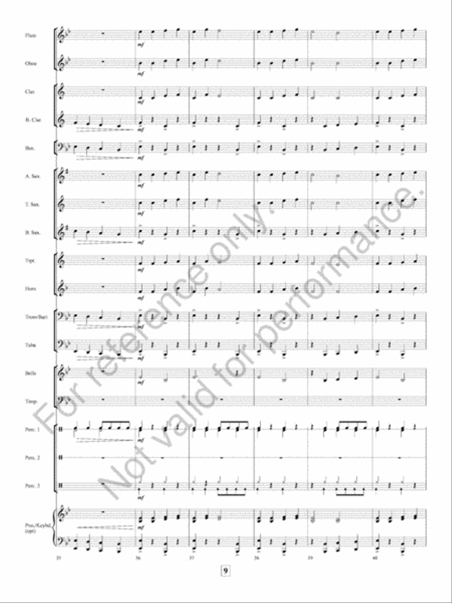 March A Doodle Dandy March A Doodle Dandy Concert Band scores gallery preview page 10