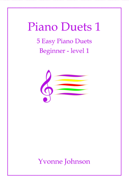 5 Easy Piano Duets Beginner - Level 1 image number null