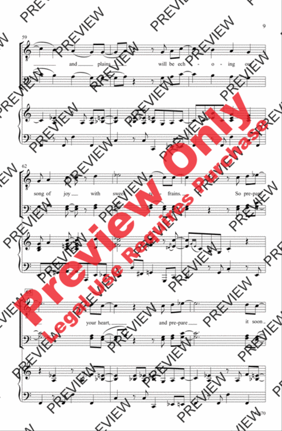 Joy to the World! Men's Choir scores gallery preview page 9