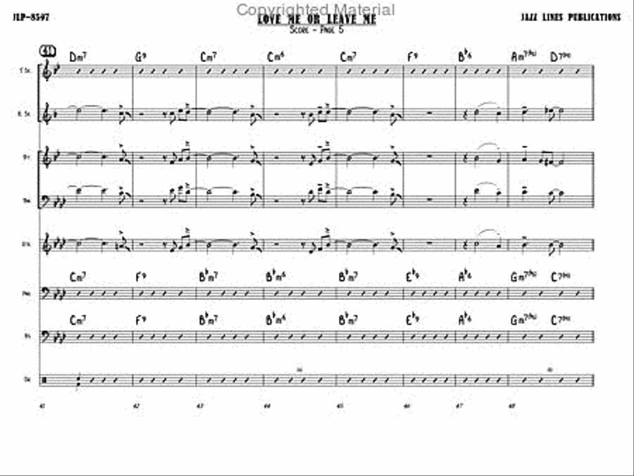 Love Me Or Leave Me Jazz Ensemble scores gallery preview page 8