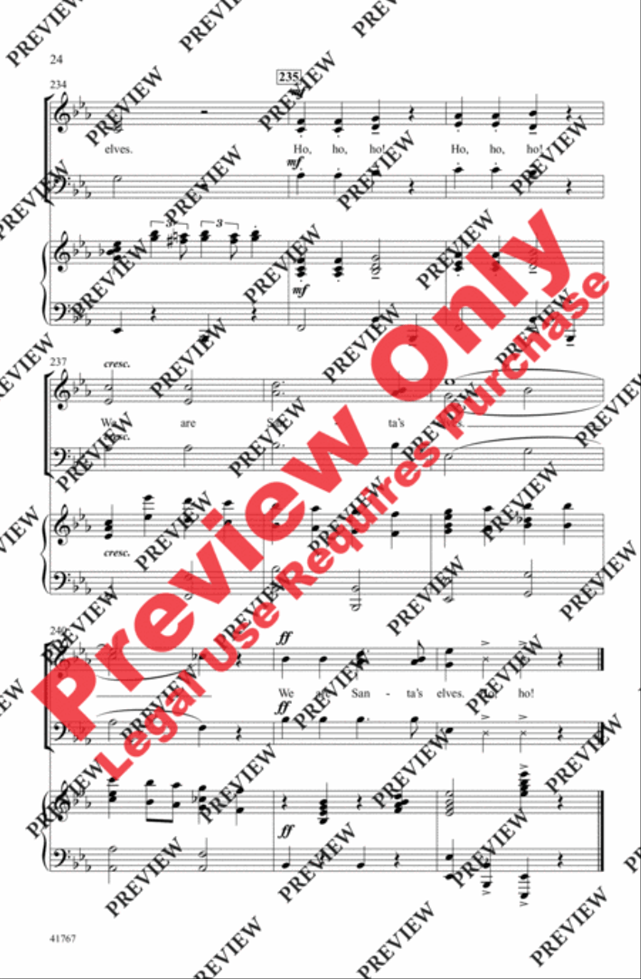 Cartoon Christmas Cartoon Christmas 3-Part scores gallery preview page 24