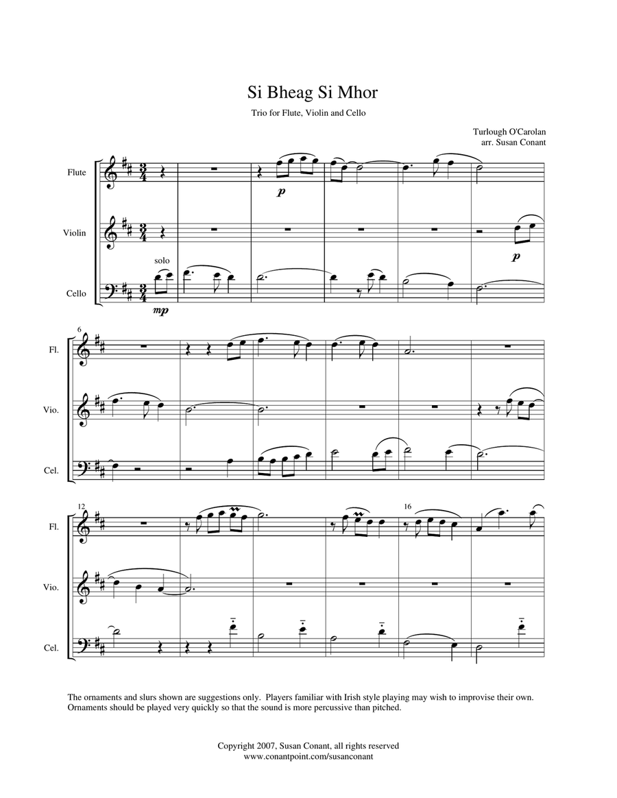 Si Bheag Si Mhor Si Bheag Si Mhor Small Ensemble scores gallery preview page 1