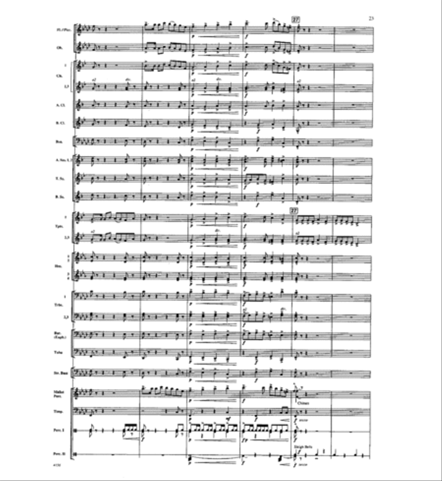 Where the River Flows Where the River Flows Concert Band scores gallery preview page 22