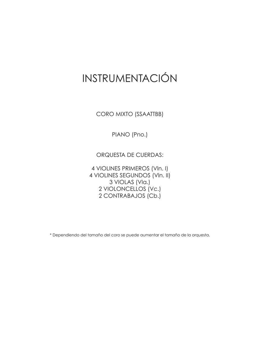 Salmo 8 (Partitura Coral - Choral Score) Divisi scores gallery preview page 2
