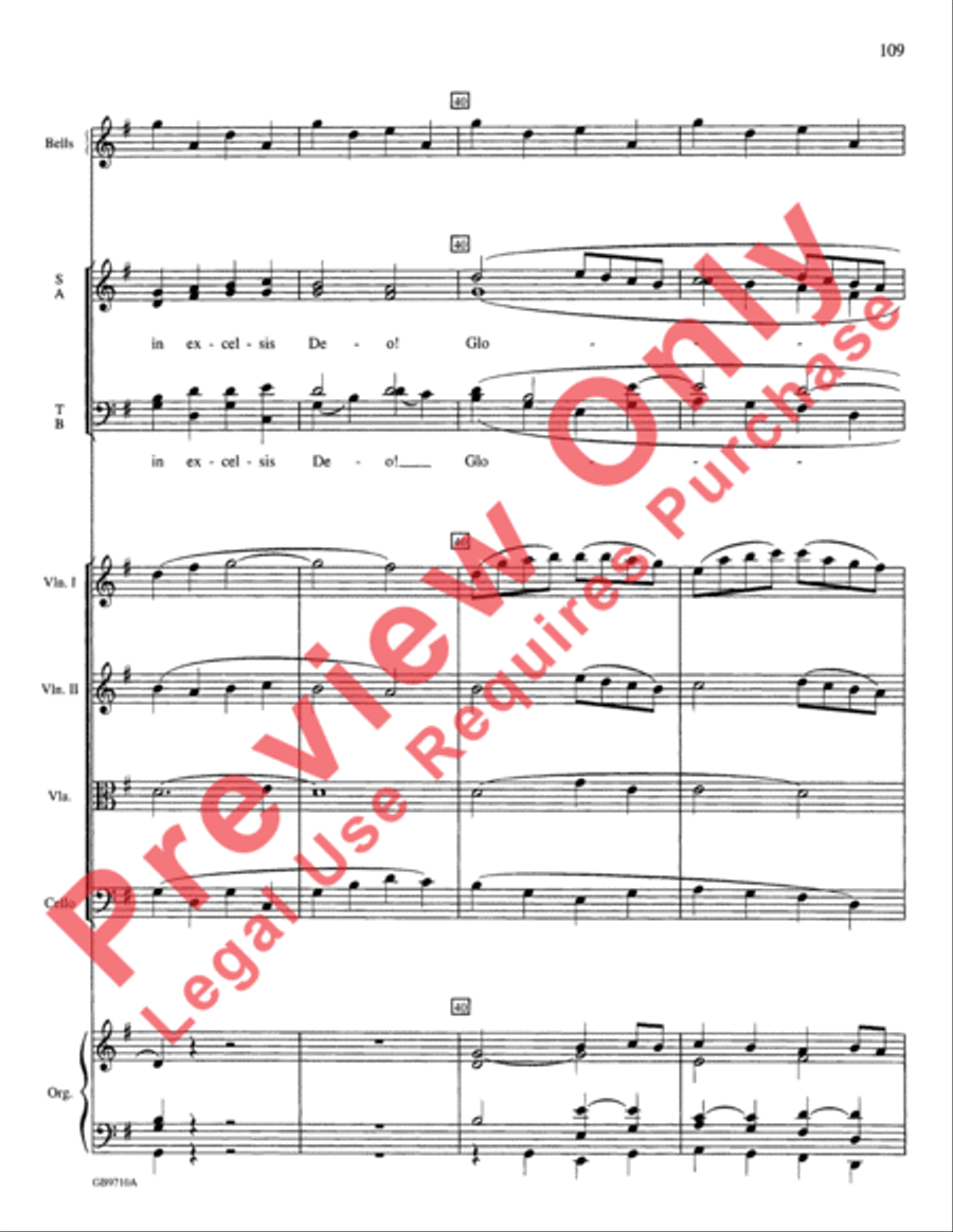 A Festival of Lessons and Carols Choir scores gallery preview page 110