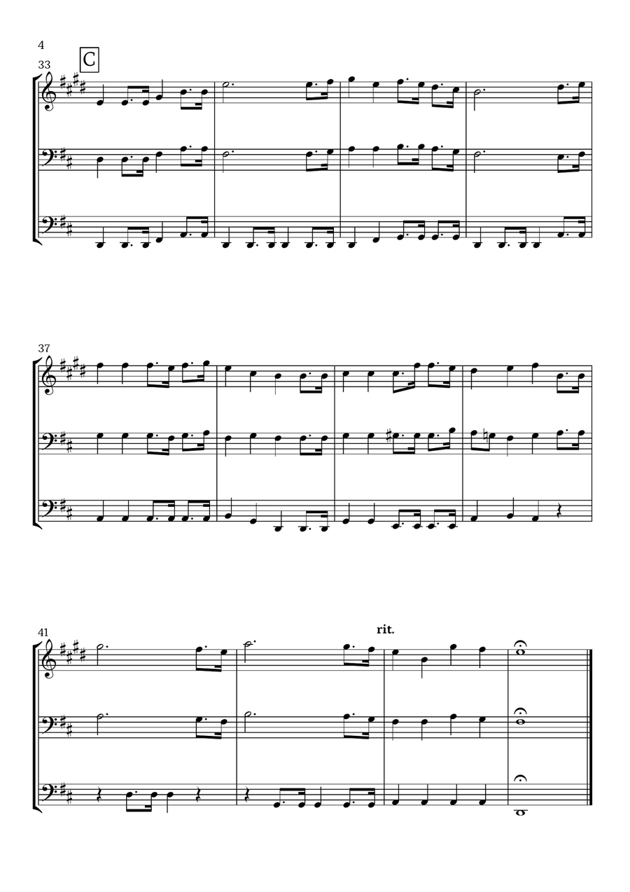 Up From the Grave He Arose (Brass Trio) - Easter Hymn Brass Trio scores gallery preview page 4