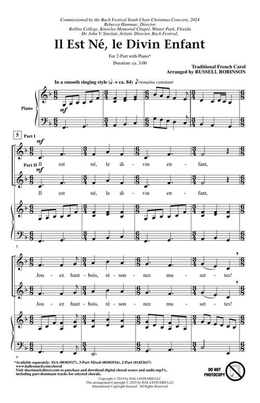 Il Est Né, Le Divin Enfant 2-Part scores gallery preview page 3