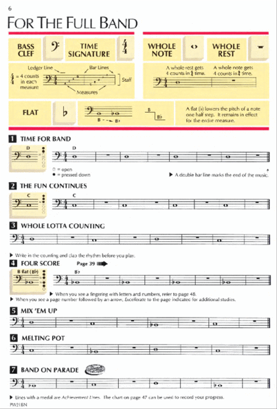 Standard of Excellence Enhanced Book 1, Bassoon Concert Band Methods scores gallery preview page 2