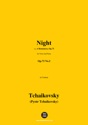 Book cover for Tchaikovsky-Night,in f minor,Op.73 No.2