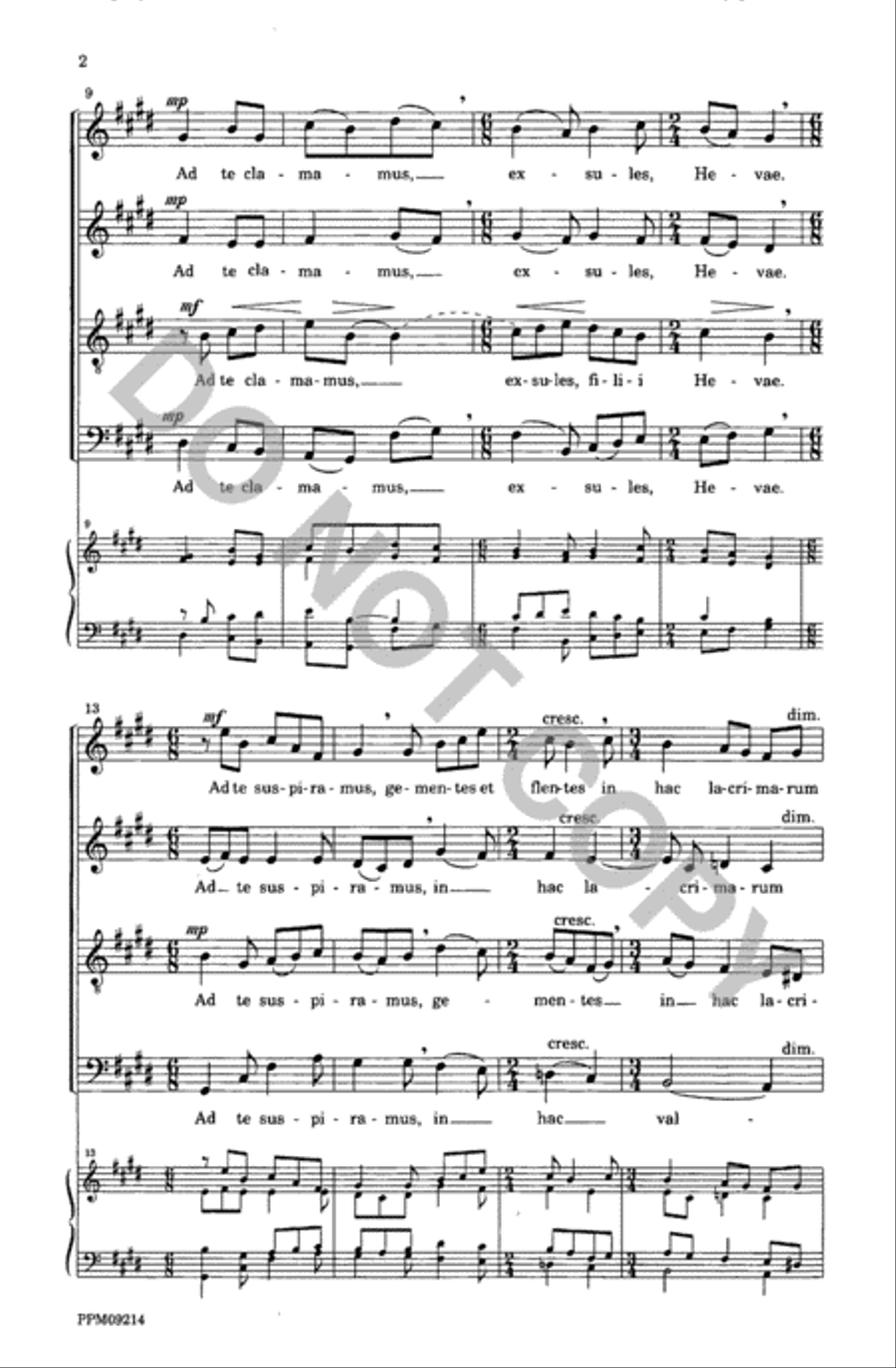 Salve Regina 4-Part scores gallery preview page 3