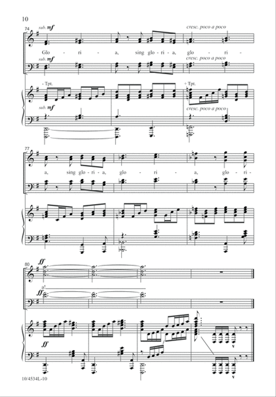 Gloria! 4-Part scores gallery preview page 11