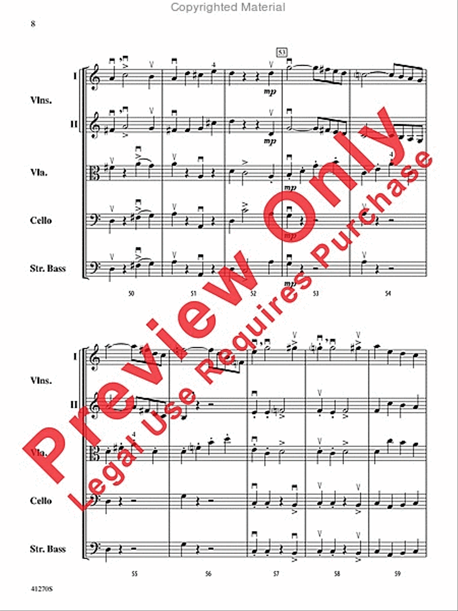 Symphony No. 1 String Orchestra scores gallery preview page 8