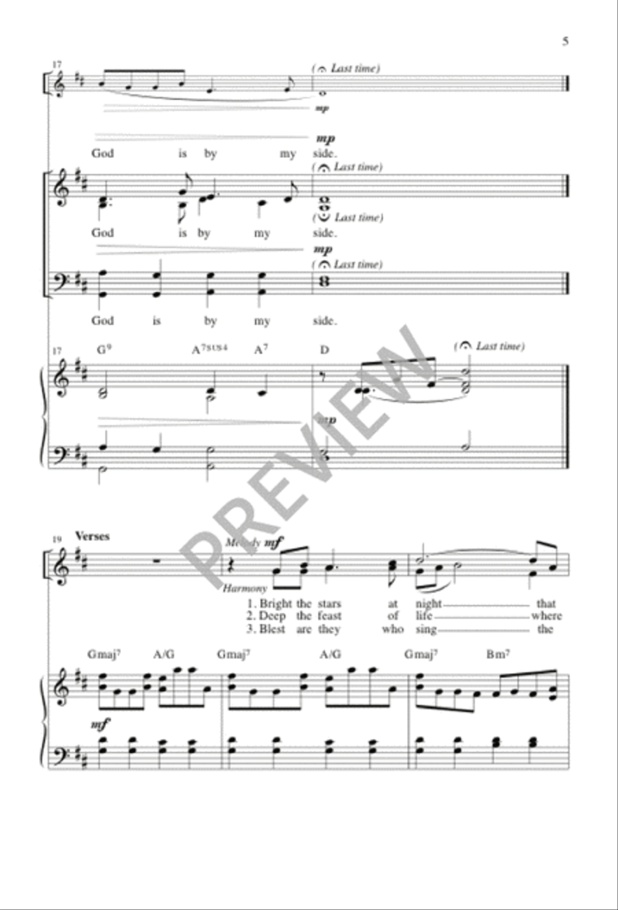 The Clouds' Veil 4-Part scores gallery preview page 6