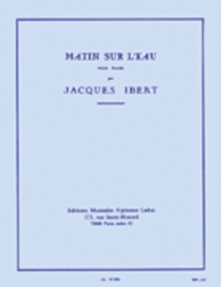 Book cover for Matin Sur L'eau pour Piano