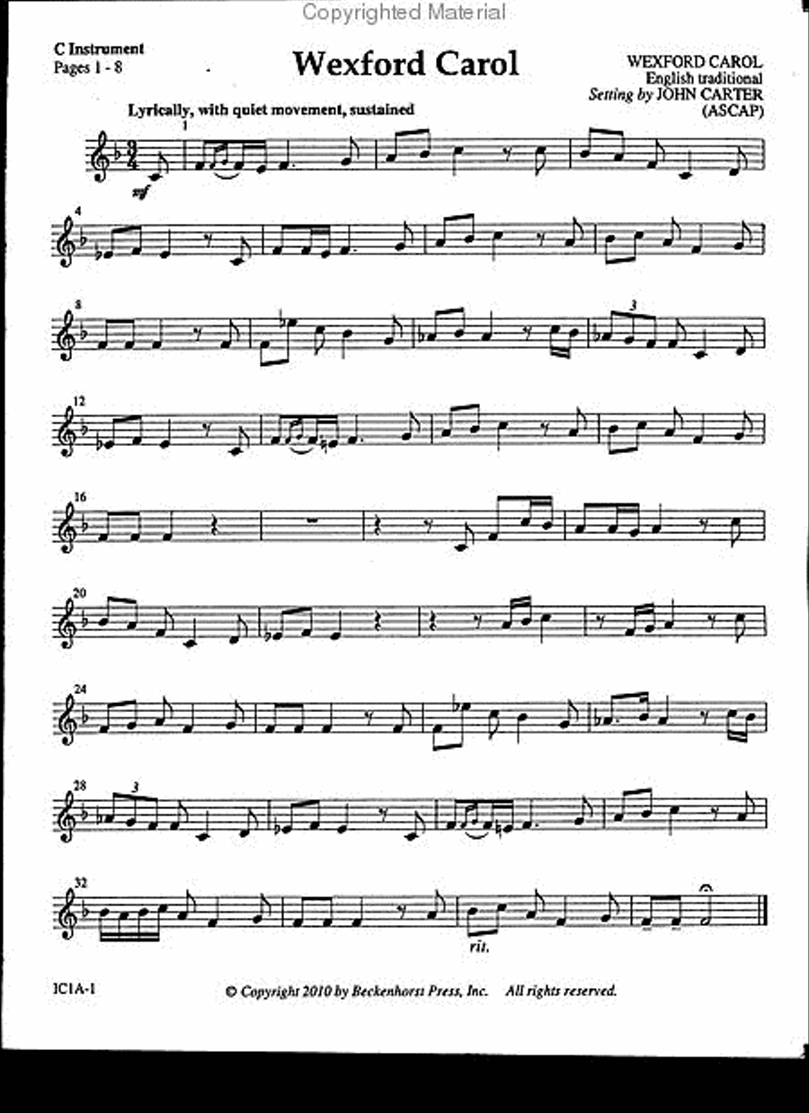 Lo, How a Rose - Instrumental Worship Christmas Collection / Songbook scores gallery preview page 5