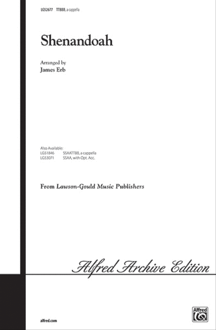 Shenandoah Shenandoah Men's Choir scores gallery preview page 1